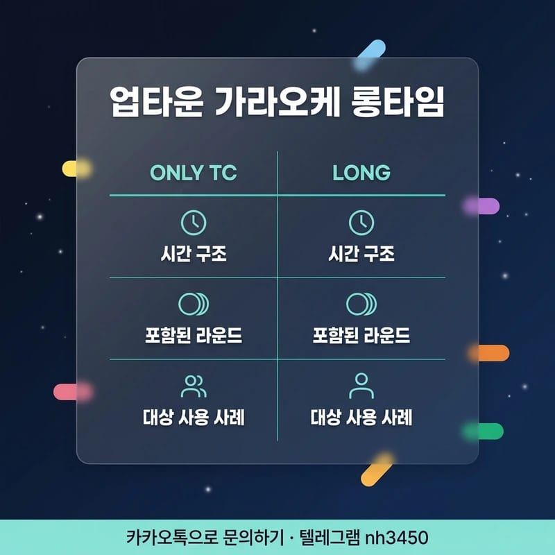 다낭 가라오케 ONLY TC 50달러 vs LONG 롱타임 200달러 비교